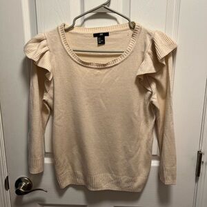 H&M Soft Cream Knit Top